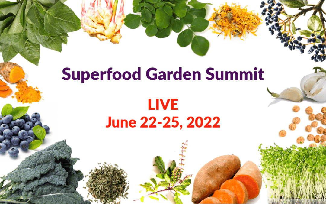 F>R>E>E Superfood Gardening Summit, including Dr. Bogs, starts June 22–register Now